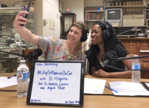 Picture of Vanessa Waker, DO and Angela Trapp, MSW at the Joy of Medicine On Call Podcast Interview